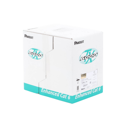 Bobina de Cable UTP 305 m. de Cobre, TX6000™ PanNet, Reelex, Blanco, Categoría 6 Mejorado (23 AWG), PVC (CM), de 4 pares