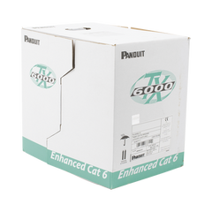 Bobina de Cable UTP 305 m. de Cobre, TX6000™ PanNet, Reelex, Azul, Categoría 6 Mejorado (23 AWG), LSZH (Bajo Humo, Cero Halógenos), de 4 pares