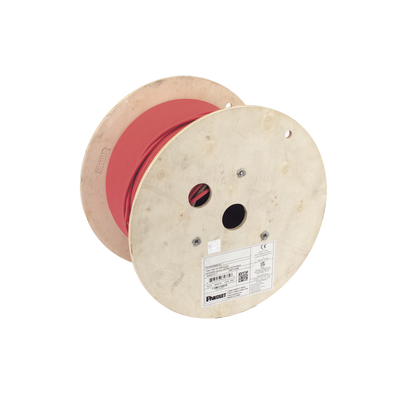 Bobina de Cable UTP de 4 Pares, Vari-MaTriX, Cat6A, 23 AWG, LSZH (Libre de Gases Tóxicos), Color Rojo, 305m