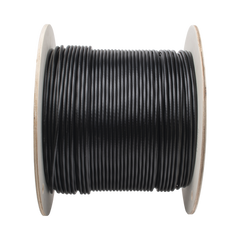 Bobina de Cable UTP de 4 Pares, PanNet, Para Exterior con Gel, Cat6 (23 AWG), Industrial para Climas Extremos, Color Negro, 305 m