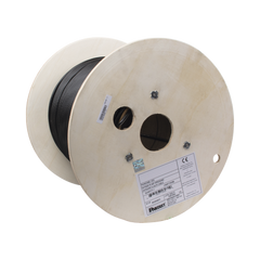 Bobina de Cable UTP de 4 Pares, PanNet, Para Exterior con Gel, Cat6 (23 AWG), Industrial para Climas Extremos, Color Negro, 305 m