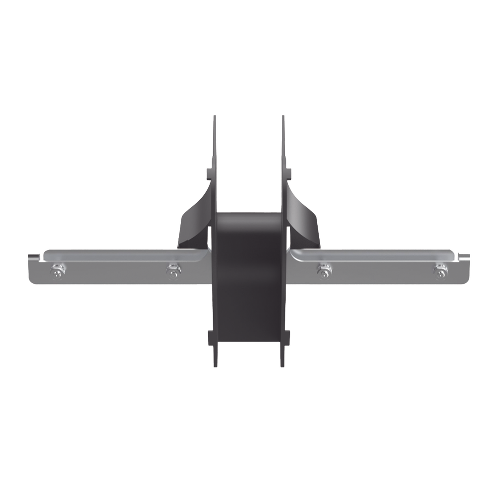 Bajada/Salida de Cables Para  Charola Wire Basket, de 2 in, Con Control de Radio de Curvatura, Color Negro