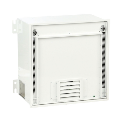 Gabinete PanZone Premium, de Montaje en Techo, Con 2 UR Para Equipo Activo y 6 UR Para Paneles de Parcheo, Fabricado en Acero, Color Blanco
