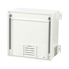 Gabinete PanZone Premium, de Montaje en Techo, Con 2 UR Para Equipo Activo y 6 UR Para Paneles de Parcheo, Fabricado en Acero, Color Blanco