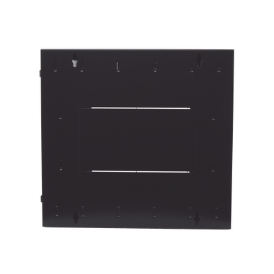 Gabinete PanZone de Montaje en Pared, de 19in, Puerta con Ventana de Seguridad, 12 UR, 762mm de Profundidad, Color Negro