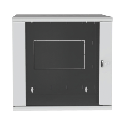 Gabinete PanZone de Montaje en Pared, de 19in, Puerta con Ventana de Seguridad, 12 UR, 762mm de Profundidad, Color Blanco