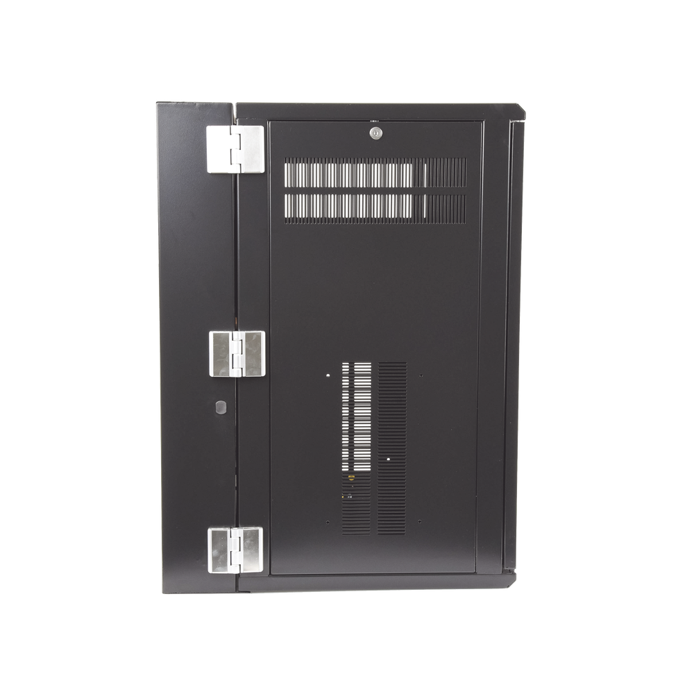 Gabinete PanZone de Montaje en Pared, de 19in, Puerta Ventilada, 18 UR, 635mm de Profundidad, Color Negro