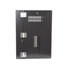 Gabinete PanZone de Montaje en Pared, de 19in, Puerta Ventilada, 18 UR, 635mm de Profundidad, Color Negro