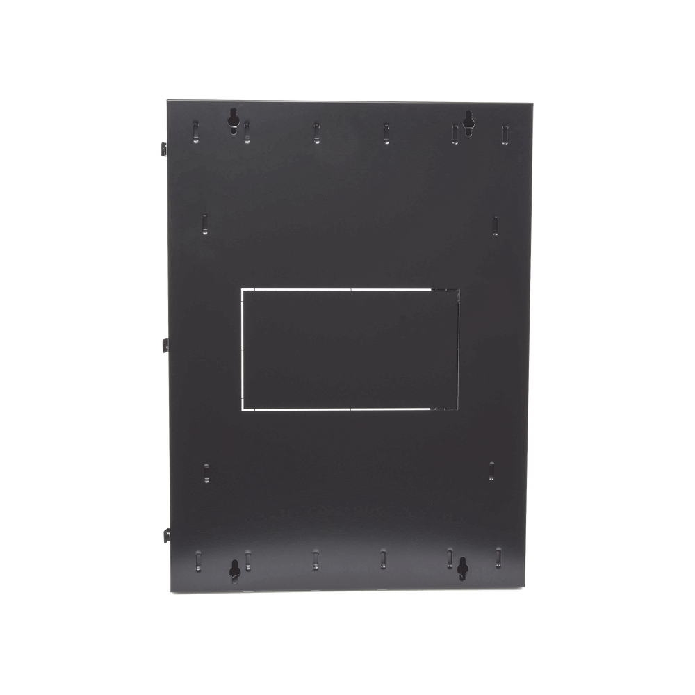Gabinete PanZone de Montaje en Pared, de 19in, Puerta con Ventana de Seguridad, 18 UR, 635mm de Profundidad, Color Negro