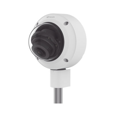 Cámara IP Tipo domo Antivandálica 8 Megapíxel / Lente Varifocal 3.2 - 10mm / IR 30M / WDR 120db / IP66 / H.265 & WiseStream / Inteligencia Artificial Deteccion de Personas y vehiculos