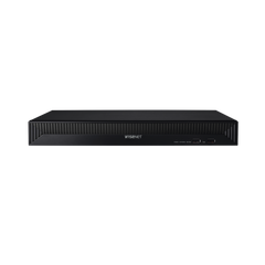 NVR 8 Megapíxel / 16 canales / H.265 / P2P Wisenet / 16 puertos PoE / 128Mbps