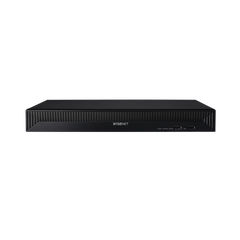 NVR 8 Megapíxel / 16 canales / H.265 / P2P Wisenet / 16 puertos PoE / 128Mbps