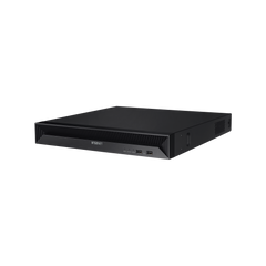 NVR 8 Megapíxel / 16 canales / H.265 / P2P Wisenet / 16 puertos PoE / 128Mbps