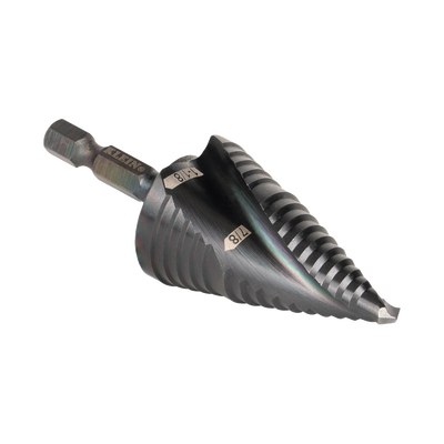 Broca Escalonada 12 en 1, de Liberación Rápida, Acanaladura en Espiral, produce Agujeros de 2-3 cm e Intermedios. 10x más Durable