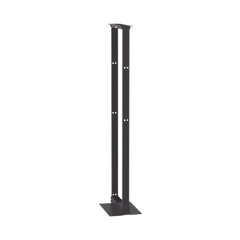 Rack de Dos Postes Estándar de 19 in, Rieles Numerados y Roscados #12-24, Fabricado en Aluminio, 45 Unidades de Rack, Color Negro