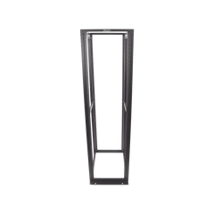 Rack de Cuatro Postes Estándar de 19", Rieles Numerados y Roscados #12-24, Profundidad Máxima de 30 in, 45 Unidades de Rack, Color Negro