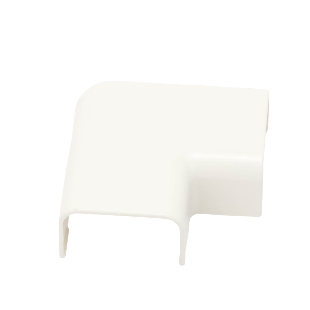 Conexión en ángulo recto "L", para uso con canaleta LD10, material ABS, Color Blanco Mate