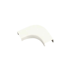 Curva de radio controlado, para uso con canaleta LD10, material ABS, Color Blanco Mate