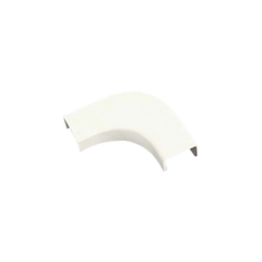 Curva de radio controlado, para uso con canaleta LD10, material ABS, Color Blanco Mate