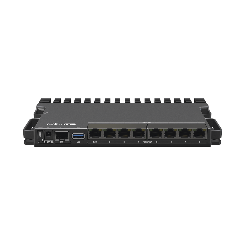 RB5009UPr+S+IN 8 puertos PoE in/out, 1 SFP+, Solo RouterOS v7