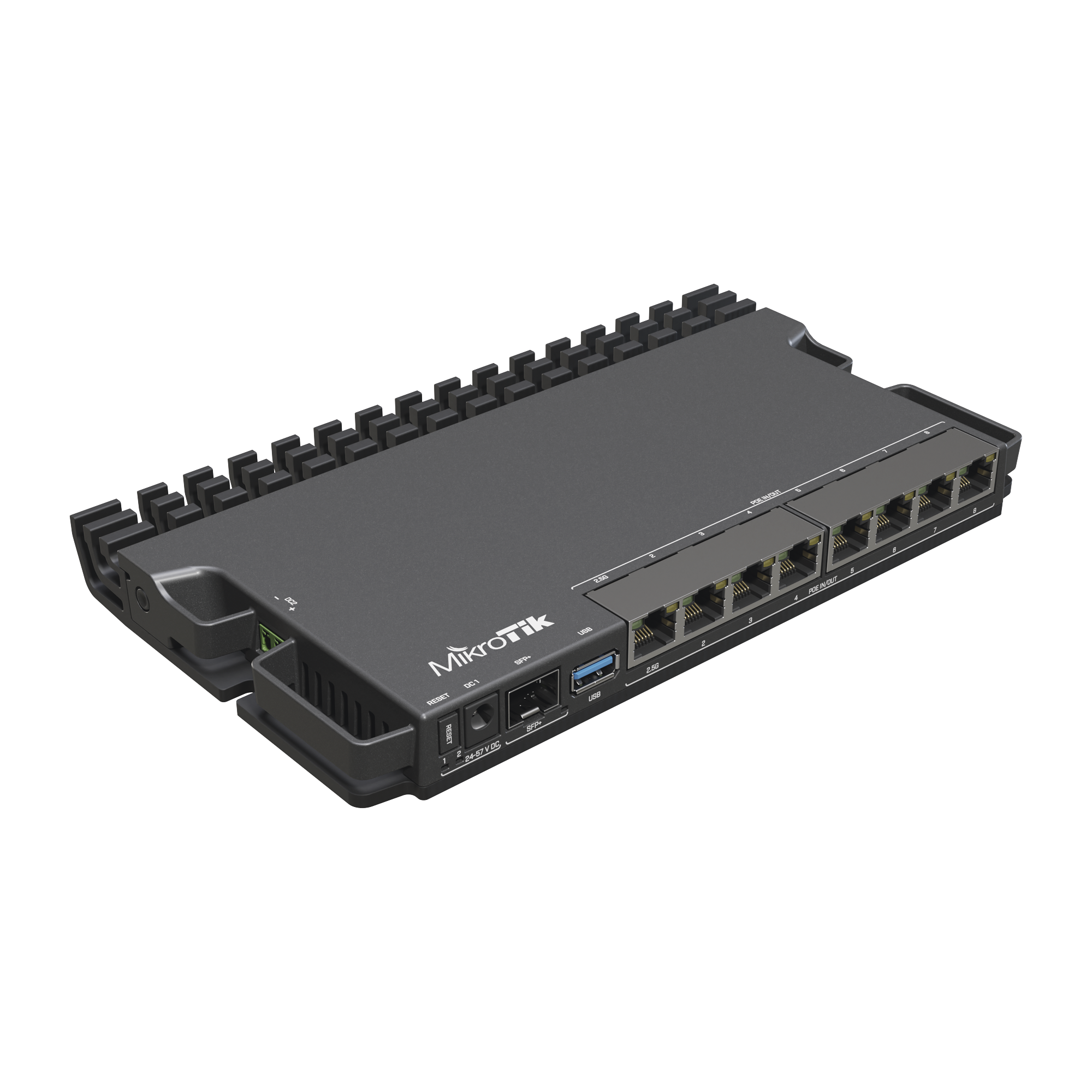 RB5009UPr+S+IN 8 puertos PoE in/out, 1 SFP+, Solo RouterOS v7