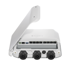 RB5009UPr+S+OUT 8 puertos PoE in/out, 1 SFP+, Solo RouterOS v7 para Exterior