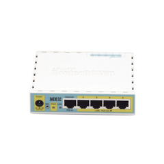 (hEX PoE LITE) RouterBoard, 5 Puertos Fast Ethernet, 4 con PoE Pasivo, 1 Puerto USB