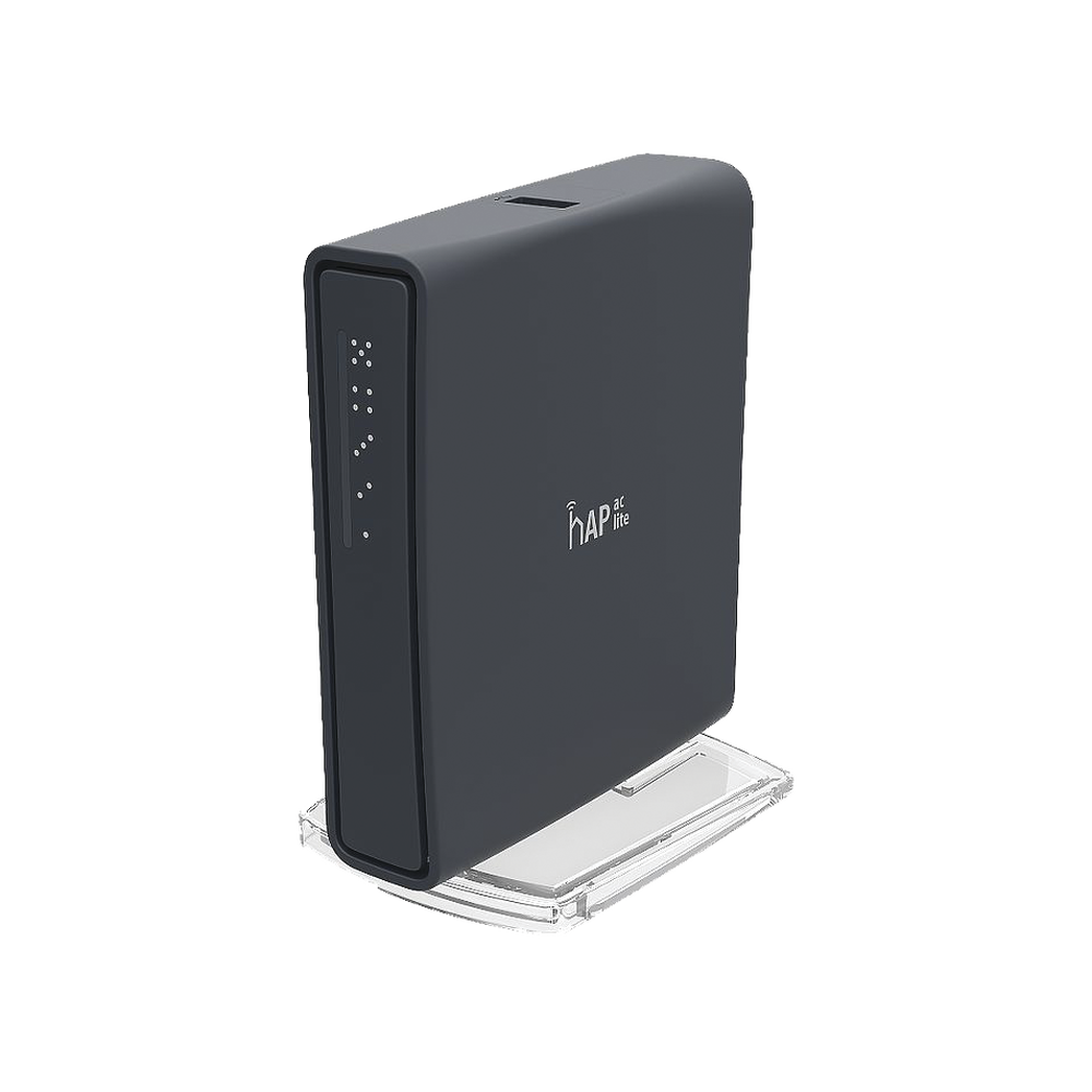 (hAP ac lite Tower) 5 Puertos Fast Ethernet, WiFi Doble Banda 802.11ac, Base tipo Torre