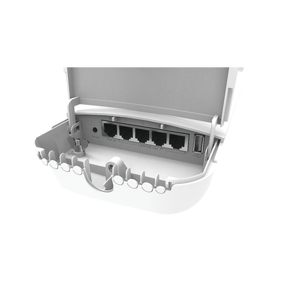 (OmniTIK 5 PoE ac) Punto de Acceso Omnidireccional en 5GHz  802.11a/n/ac. "Ahora con 4 Puertos con Salida PoE af/at"