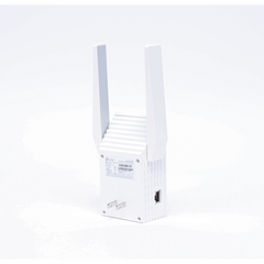 Repetidor / Extensor de Cobertura WiFi AX 1500 Mbps, doble banda 2.4 GHz y 5 GHz, con 1 puerto 10/100/1000 Mbps