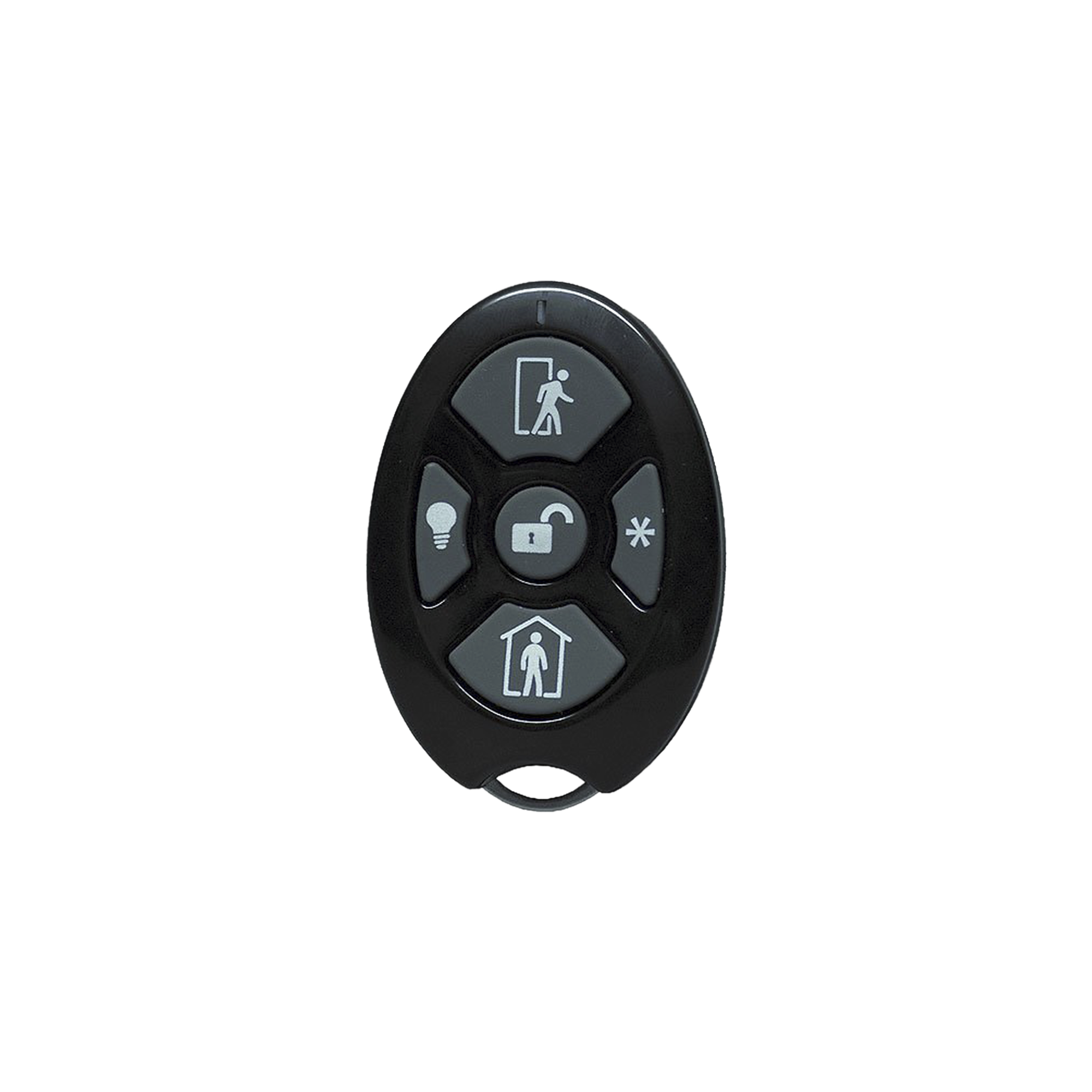 ALULA - Control Remoto de Seguridad Cinco Botones / Compatible con Automatización del Hogar / Encriptación Inalámbrica / Indicador de Batería Baja