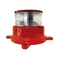 Baliza LED REDSTAR Intensidad Media para Obstáculos / 2000cd Rojo + 246mW/sr IR / 360° Horizontal + 3° Vertical / Alimentación AC-DC 120-240V / Protección IEEE C62.41 / Sincronización GPS / ADSL Integrado / IR Infrarroj