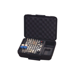 Mega Kit de adaptadores UNIDAPT de 70 piezas, en conjunto todos los del RFA-4019 y RFA-4023-01 en un solo estuche con bisagras