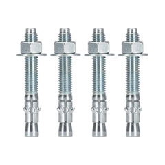Kit de Anclaje a Piso, Para Rack de 2 o 4 Postes, Fabricado en Acero, 4 Piezas
