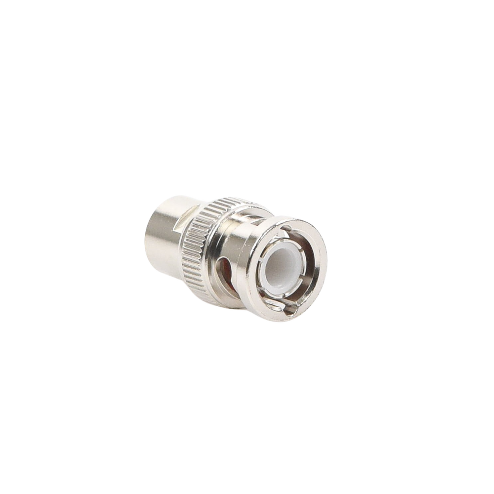 Conector BNC Macho de Rosca para Cable LP-142, RG-58/U, RG-142/U, Níquel, Oro, Delrin. .