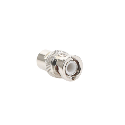 Conector BNC Macho de Rosca para Cable LP-142, RG-58/U, RG-142/U, Níquel, Oro, Delrin. .