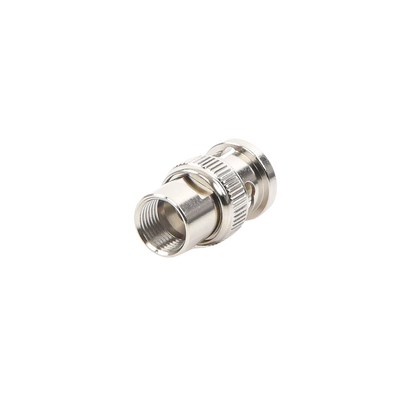 Conector BNC Macho de Rosca para Cable LP-142, RG-58/U, RG-142/U, Níquel, Oro, Delrin. .