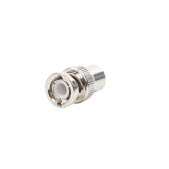 Conector BNC Macho de Rosca para Cable LP-142, RG-58/U, RG-142/U, Níquel, Oro, Delrin. .