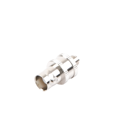 Adaptador en Línea  de Conector BNC Hembra a SMA Hembra / Radios Portátil Kenwood, Uniden, Níquel/ Oro/ Teflón.