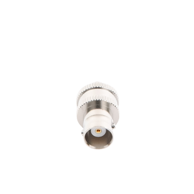 Adaptador en Línea  de Conector BNC Hembra a SMA Hembra / Radios Portátil Kenwood, Uniden, Níquel/ Oro/ Teflón.