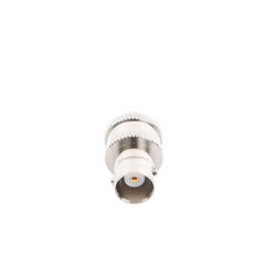 Adaptador en Línea  de Conector BNC Hembra a SMA Hembra / Radios Portátil Kenwood, Uniden, Níquel/ Oro/ Teflón.