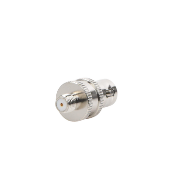 Adaptador en Línea de Conector BNC Hembra a SMA Hembra Corto / Celulares Motorola, Níquel/ Oro/ Teflón.