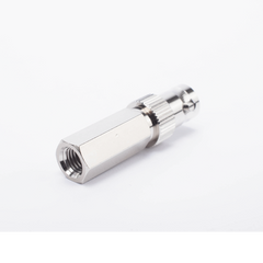 Conector BNC Hembra en 75 Ohm, Tipo Roscable para cable Coaxial RG-59/U, Níquel/ Plata/ Delrin.