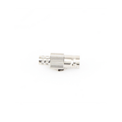 Conector BNC Hembra de 75 Ohm, Anillo Plegable para Cable RG-6/U, Níquel/ Oro/ Teflón.