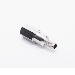 Conector FME Macho de anillo plegable para cable RG-58/U, Niquel/ Oro/ Teflón.