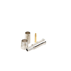 Conector FME Hembra de Anillo Plegable para Cable RG-58/U, Níquel/ Oro/ Teflón.
