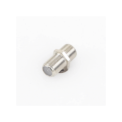 Adaptador Barril para 75 Ohm, de Conector F Hembra a F Hembra, Níquel/ Estaño/ Polietileno.