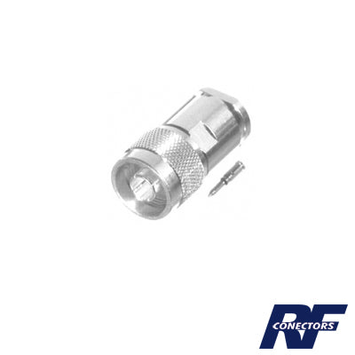 Conector N Macho para Cables con Conductor Central de AWG-11 ó 13, Tipo RG-8/U (BELDEN 8237), RG-213/U (8267), RG-214 (8268).
