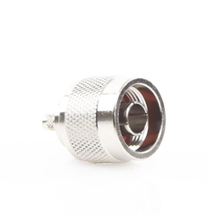 Conector N Macho de Anillo Plegable para Cables Coaxiales LP-142, LP-195, RG-58/U, RG-142/U, LMR-195, Níquel/ Oro/ Teflón.â€‹
