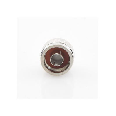 Conector N Macho Coaxial de Anillo Plegable para Cable RG-142/U, Niquel/ Oro/ Teflón.